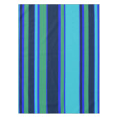 Blaue und grüne Streifen Tischdecke (Vorderseite)