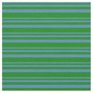 Blaue und grüne Streifenmuster Stoff