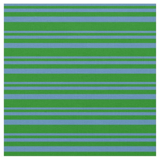 Blaue und grüne Streifenmuster Stoff (Nahaufnahme)