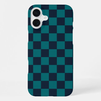 Blaue und grüne Tafel iPhone 16 Plus Hülle