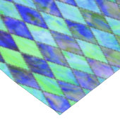 Blaue und grüne Tischdecke (Schrägansicht)