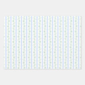 Blaue und grüne Trellis mit Hirsch Geschenkpapier Set (Vorderseite 2)