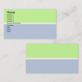 Blaue und grüne Visitenkarte (Vorne/Hinten)