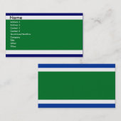 Blaue und grüne Visitenkarten Visitenkarte (Vorne/Hinten)