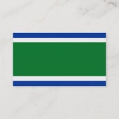 Blaue und grüne Visitenkarten Visitenkarte (Rückseite)