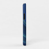 Blaue und grüne weiche Sand-Wellen Case-Mate iPhone Hülle (Hinten/Rechts)