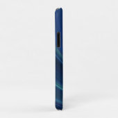 Blaue und grüne weiche Sand-Wellen Case-Mate iPhone Hülle (Hinten/Rechts)