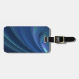 Blaue und grüne weiche Sand-Wellen Gepäckanhänger