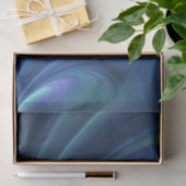 Blaue und grüne weiche Sand-Wellen Seidenpapier (Geschenk)