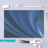 Blaue und grüne weiche Sand-Wellen Seidenpapier (Handwerk)