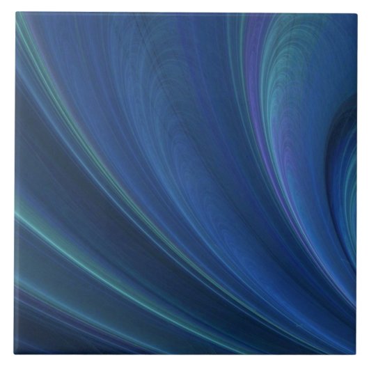 Blaue und grüne weiche Sandwellen Fliese (Vorderseite)