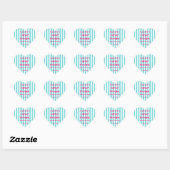 blaue und heiß rosa Sandy Shoppe Sticker (Blatt)