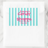 blaue und heiß rosa Sandy Shoppe Sticker (Tasche)