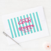 blaue und heiß rosa Sandy Shoppe Sticker (Umschlag)