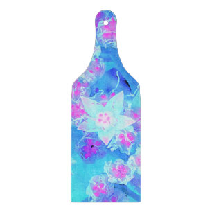 Blaue und heißrosa Sukkulente Unterwasser Sedum Schneidebrett
