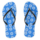 Blaue und hellblaue Kreise Badesandalen (Fußbett)