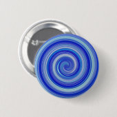 Blaue und hellblaue Spirale Button (Vorne & Hinten)