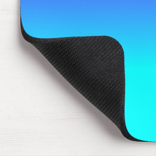 Blaue und helle Neonaqua Ombré Schatten-Neonfarbe Mousepad (Ecke)