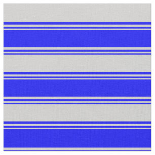 Blaue und hellgraue Linien Stoff
