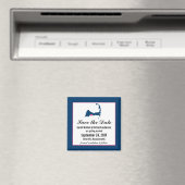 Blaue und Hot-Pink-Cape-Kabeljaukarte Save the Dat Magnet (In Situ (Geschirrspüler))