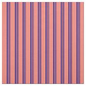 Blaue und lachsfarbene Streifen/Linienmuster Stoff (Muster)
