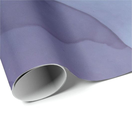 Blaue und lila Alkoholfarbe mit mystischer Glitzer Geschenkpapier (Rolleneckpunkt)