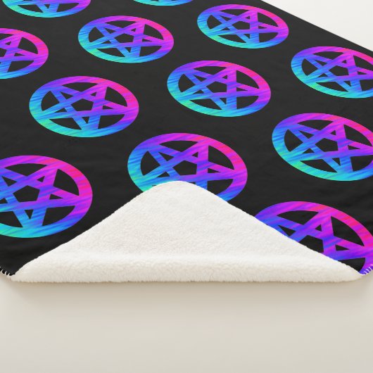 Blaue und Lila Atemwege Sherpadecke (3/4)