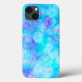 Blaue und Lila Bokeh-Blasen Case-Mate iPhone Hülle (Rückseite)