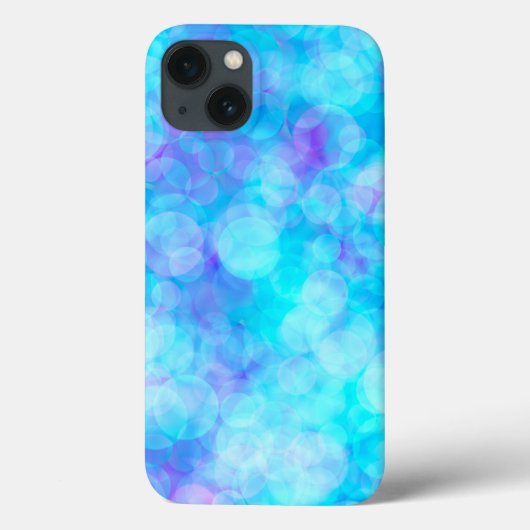 Blaue und Lila Bokeh-Blasen Case-Mate iPhone Hülle (Rückseite)