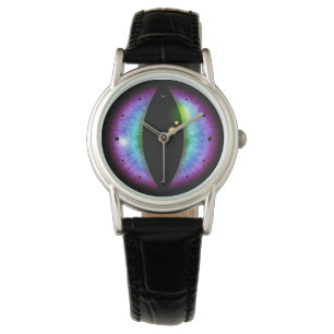 Blaue und Lila Dragons Auge Armbanduhr