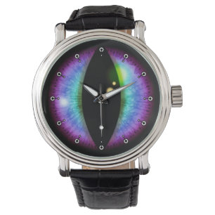 Blaue und Lila Dragons Auge Armbanduhr