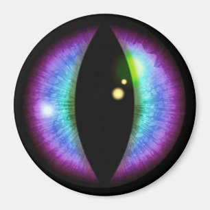 Blaue und Lila Dragons Auge Magnet