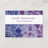Blaue und lila Farbmuster - Visitenkarte (Vorderseite)