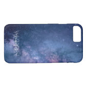 Blaue und Lila Galaxie Case-Mate iPhone Hülle (Rückseite (Horizontal))