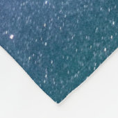 Blaue und lila Galaxie Fleecedecke (Ecke)