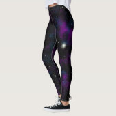 Blaue und Lila Galaxie Leggings (Links)