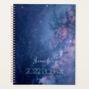 Blaue und Lila Galaxie Planer