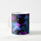 Blaue und Lila Galaxy Space Tasse (Vorderseite Links)