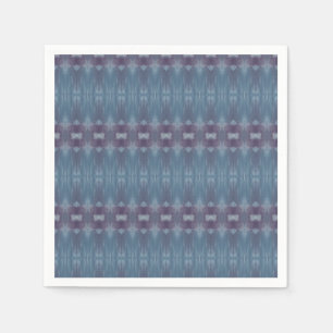 Blaue und Lila Gemusterte Napkins Serviette