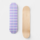 blaue und lila gestreifte elektrische Retro Skateboard (Vorderseite)