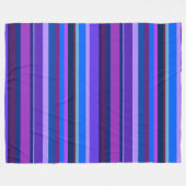 Blaue und lila horizontale Streifen Fleecedecke (Vorderseite (Horizontal))