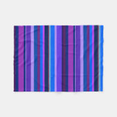 Blaue und lila horizontale Streifen Fleecedecke (Vorderseite (Horizontal))