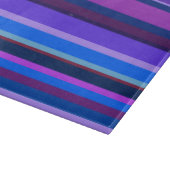 Blaue und lila horizontale Streifen Schneidebrett (Ecke)