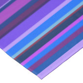 Blaue und lila horizontale Streifen Tischdecke (Schrägansicht)