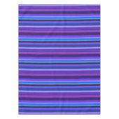 Blaue und lila horizontale Streifen Tischdecke (Vorderseite)