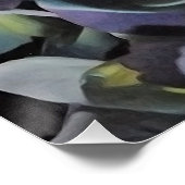 Blaue und Lila Hydrangea-Blume Poster (Ecke)