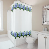 Blaue und Lila Hydrangea Duschvorhang (Beispiel)