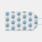 Blaue und Lila Hydrangea Geschenkanhänger (Vorderseite (Horizontal))