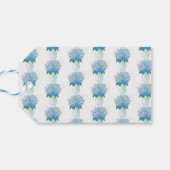 Blaue und Lila Hydrangea Geschenkanhänger (Rückseite Horizontal)