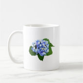 Blaue und Lila Hydrangea Kaffeetasse (Links)